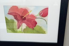 Student painting from Watercolors Class